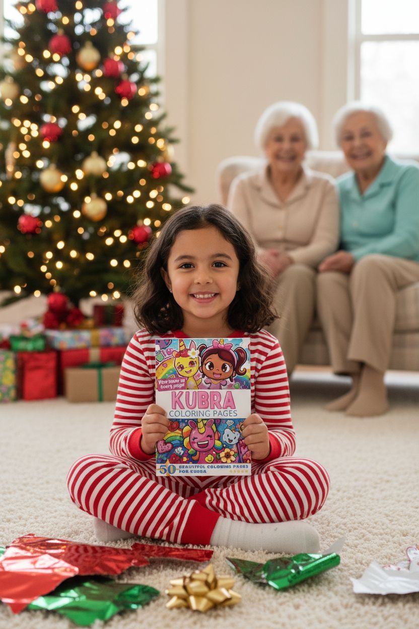 Kubra Christmas coloring pages gift
