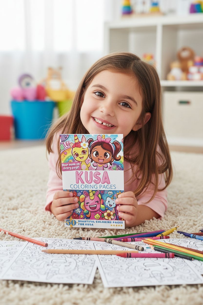 Kusa personal coloring pages