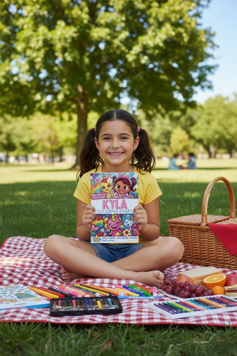 Kyla personal coloring pages