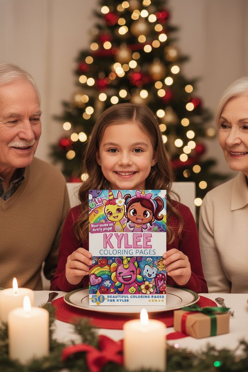 Kylee Christmas coloring pages gift