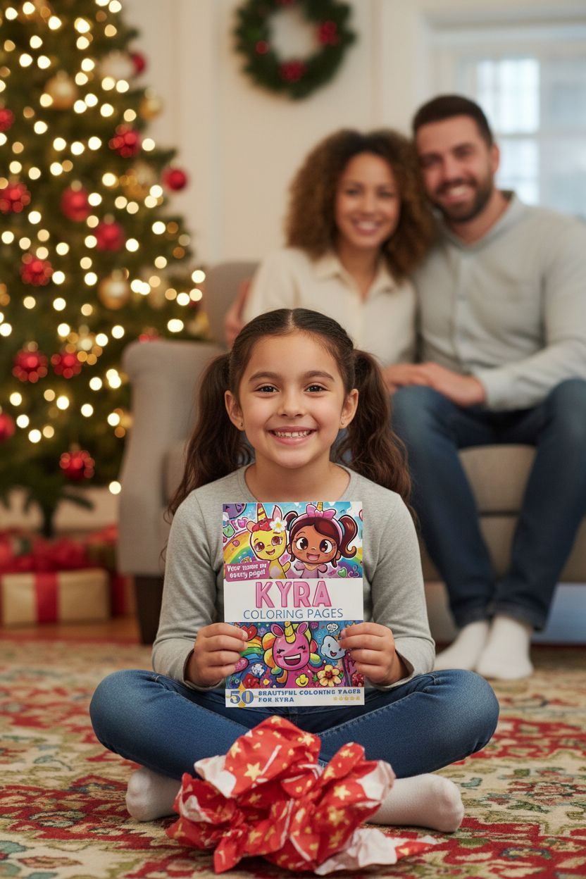 Kyra Christmas coloring pages gift