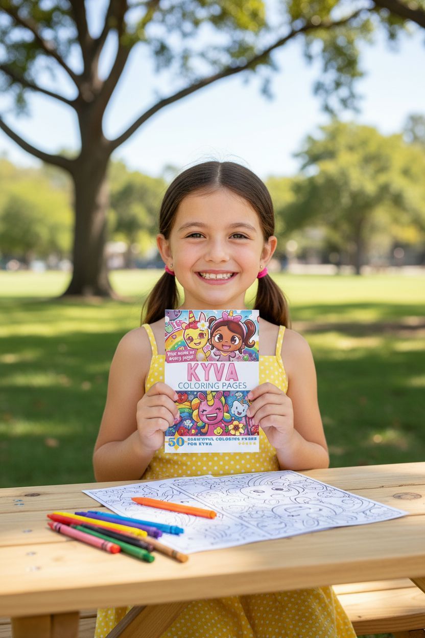 Kyva personal coloring pages