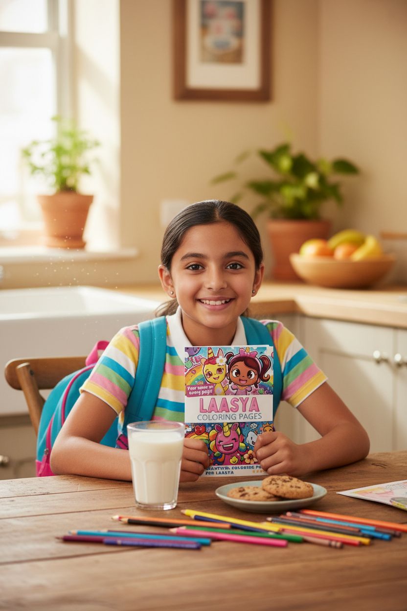 Laasya personal coloring pages