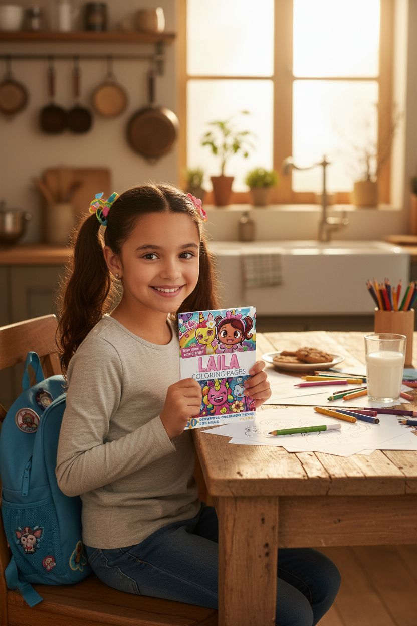 Laila personal coloring pages