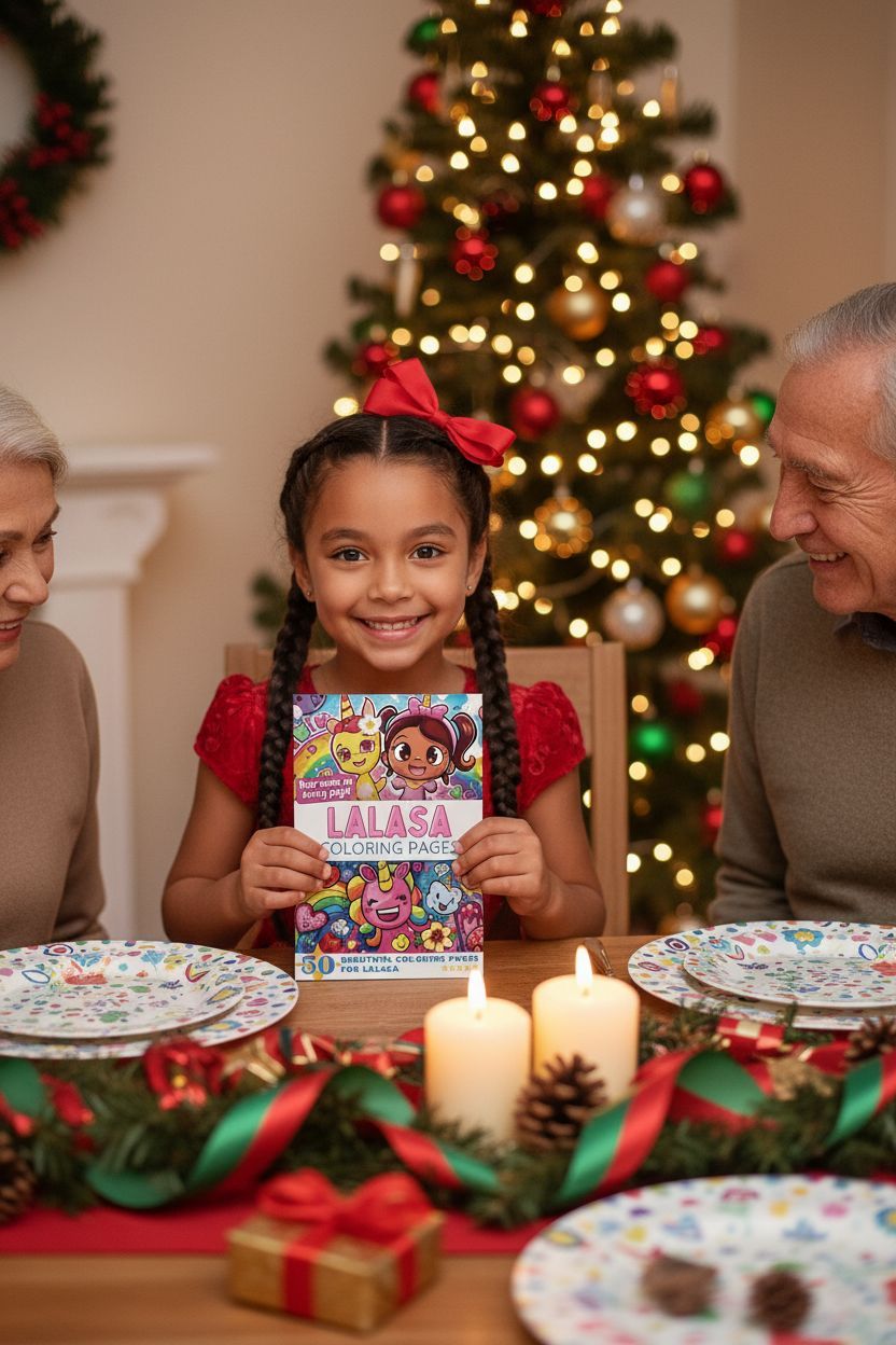 Lalasa Christmas coloring pages gift
