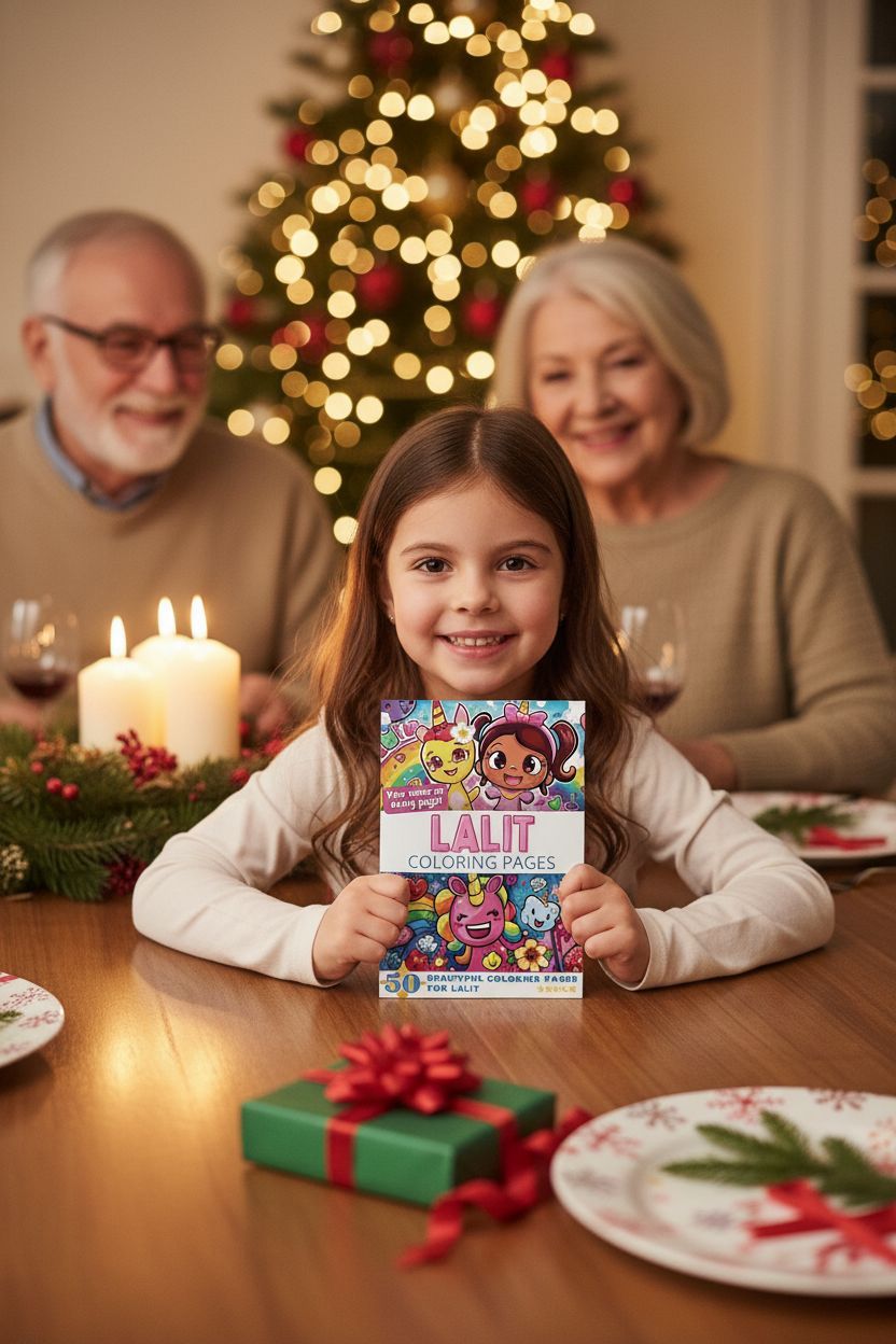 Lalit Christmas coloring pages gift