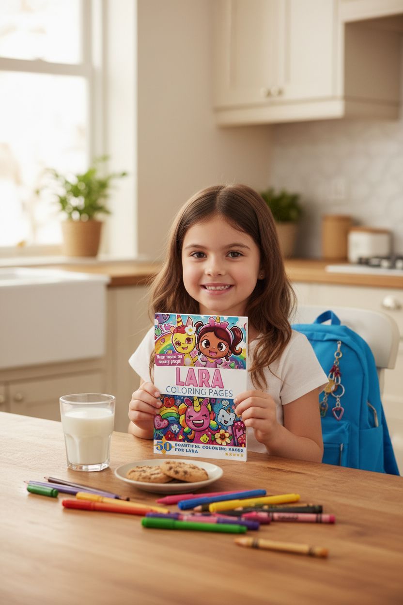 Lara personal coloring pages