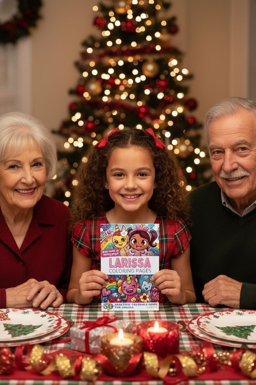 Larissa Christmas coloring pages gift
