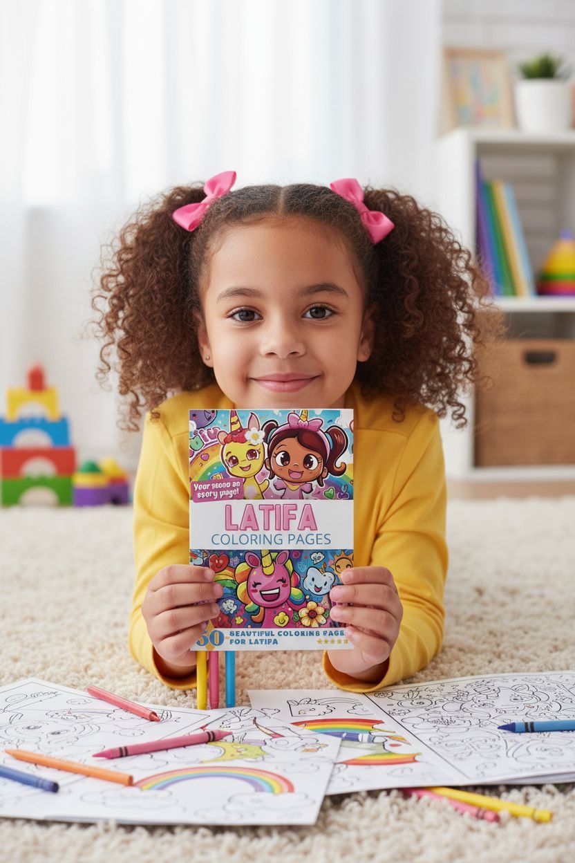 Latifa personal coloring pages