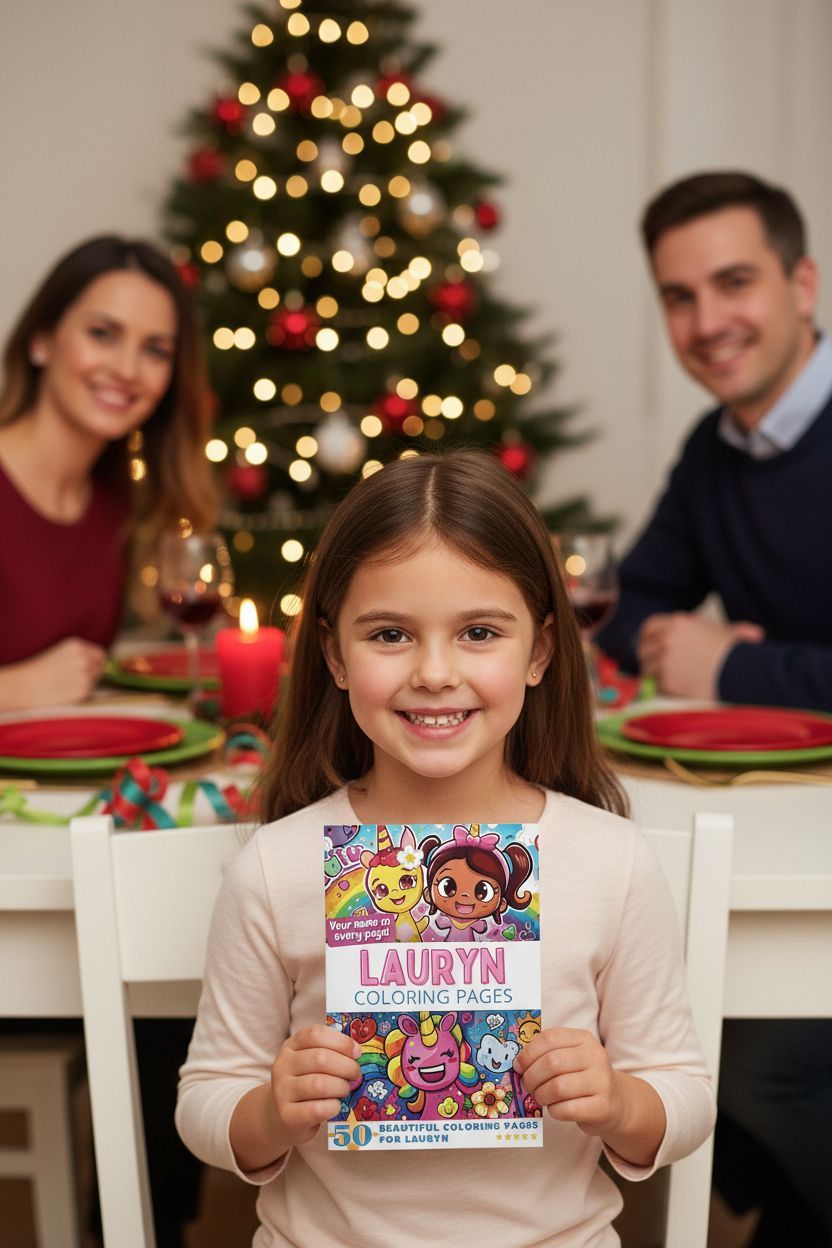 Lauryn Christmas coloring pages gift