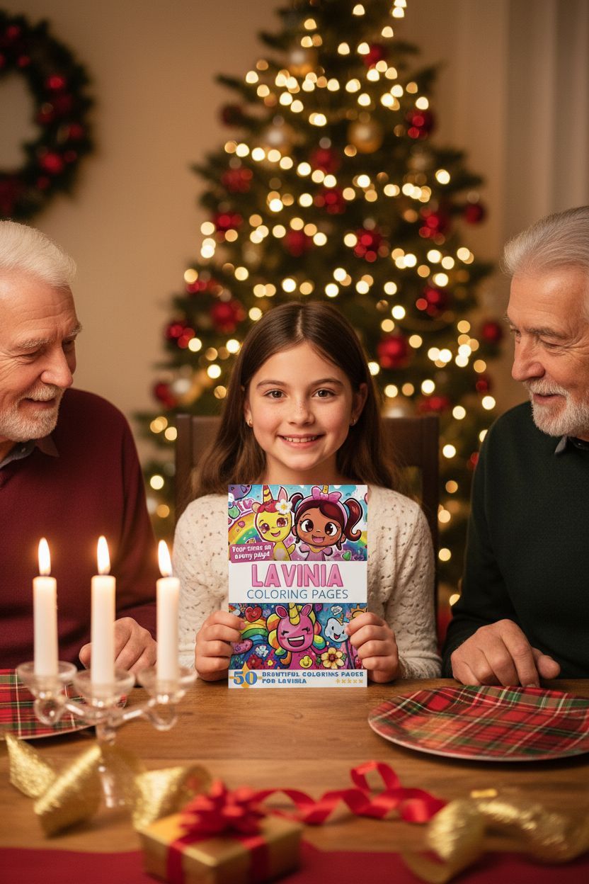 Lavinia Christmas coloring pages gift