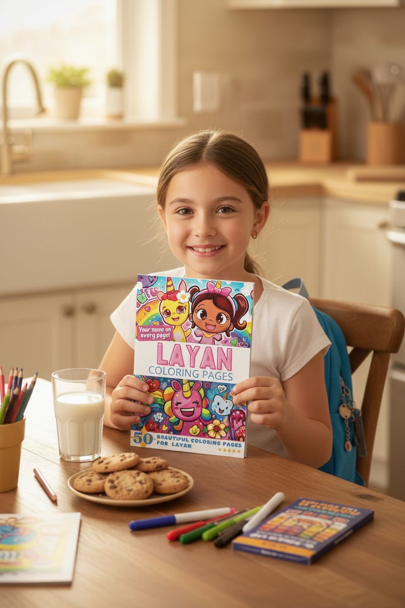 Layan personal coloring pages