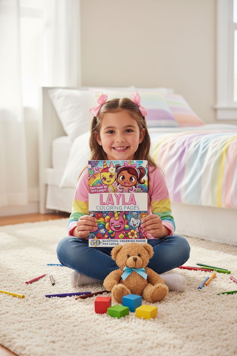 Layla personal coloring pages