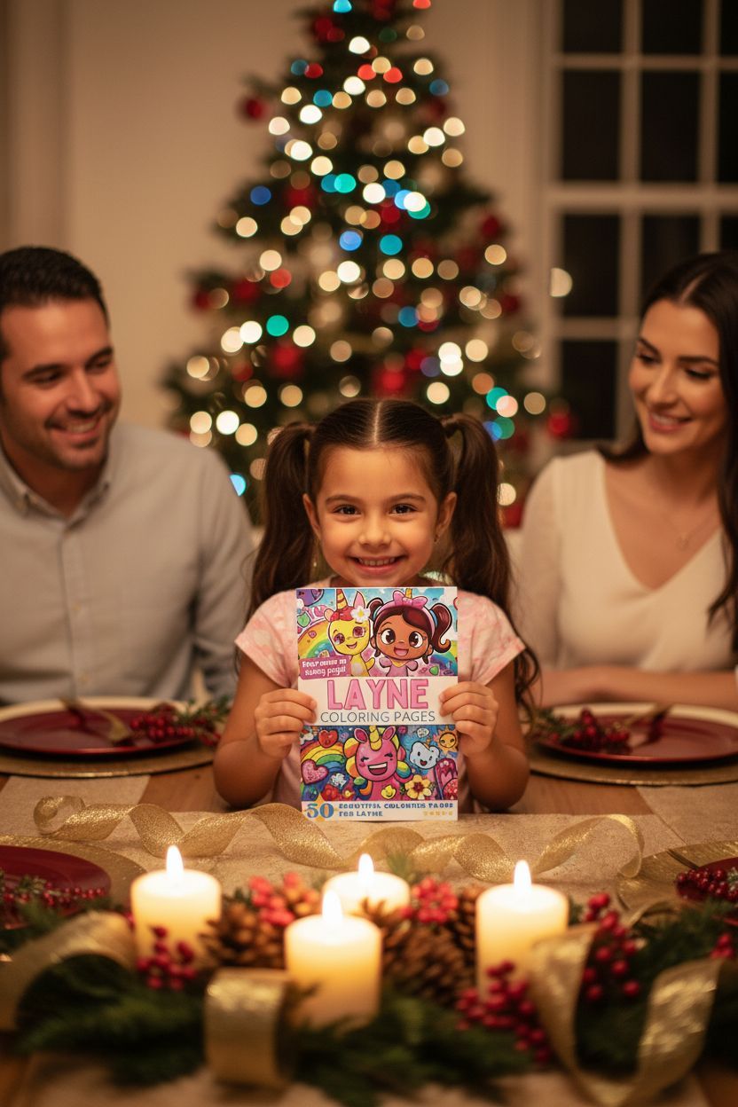 Layne Christmas coloring pages gift
