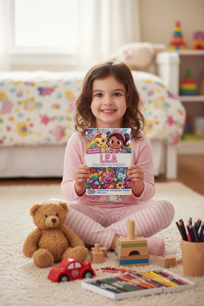 Lea personal coloring pages