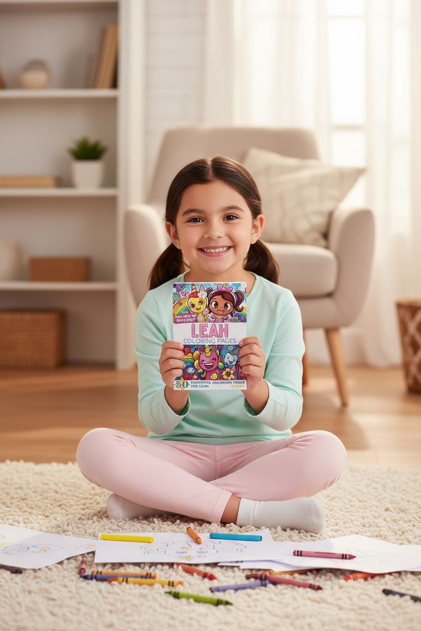 Leah personal coloring pages