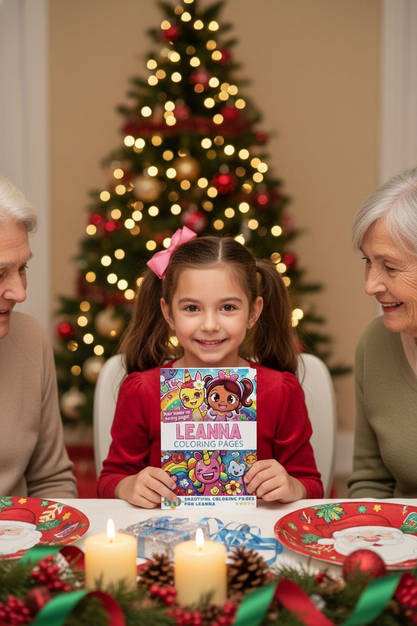 Leanna Christmas coloring pages gift