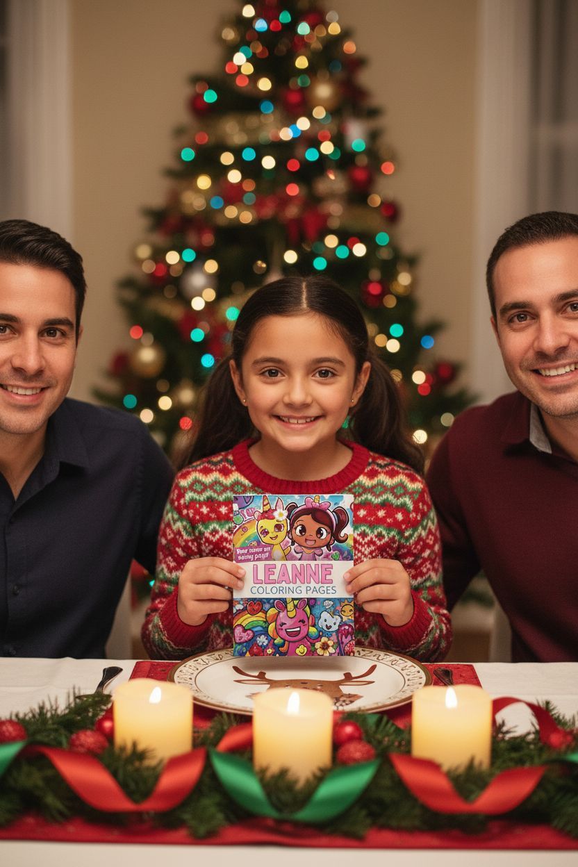Leanne Christmas coloring pages gift