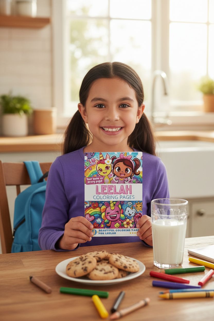 Leelah personal coloring pages