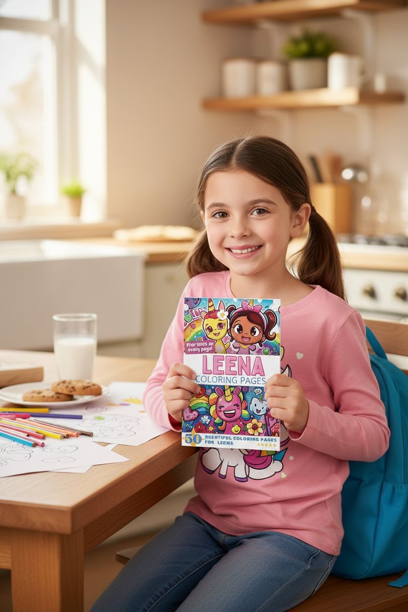 Leena personal coloring pages