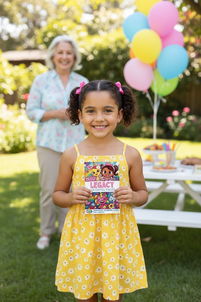 Legacy coloring book in use