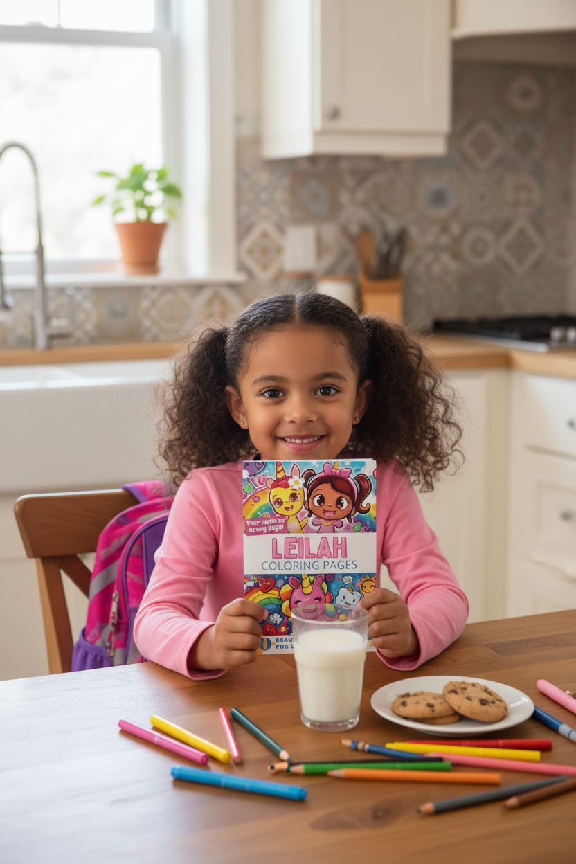 Leilah personal coloring pages