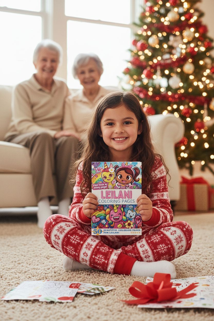 Leilani Christmas coloring pages gift