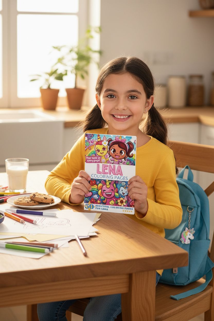 Lena personal coloring pages