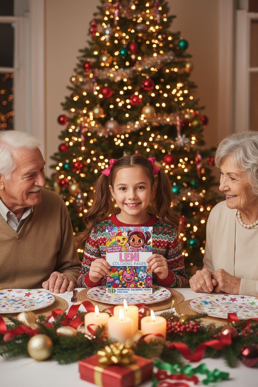 Leni Christmas coloring pages gift