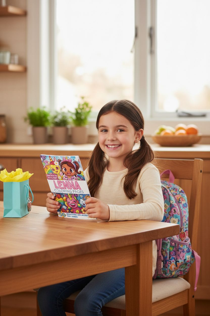 Lenna coloring book in use