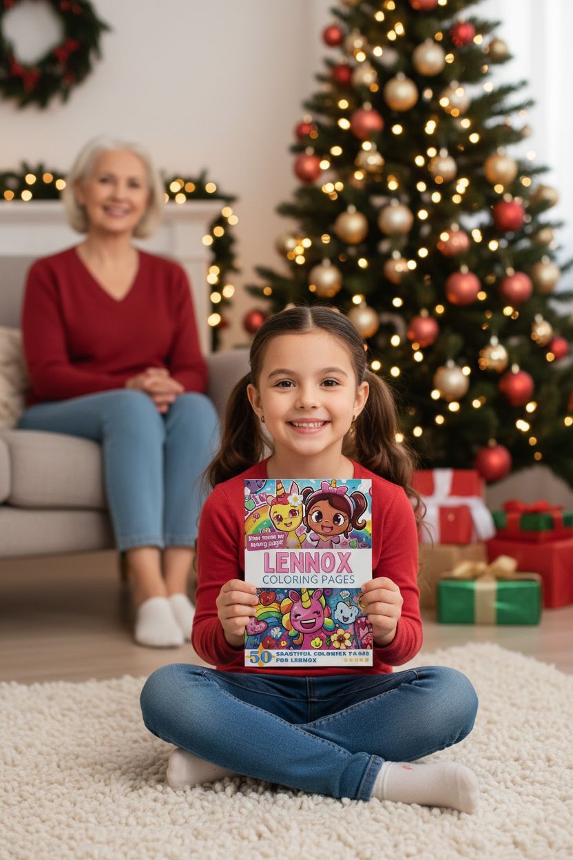 Lennox Christmas coloring pages gift