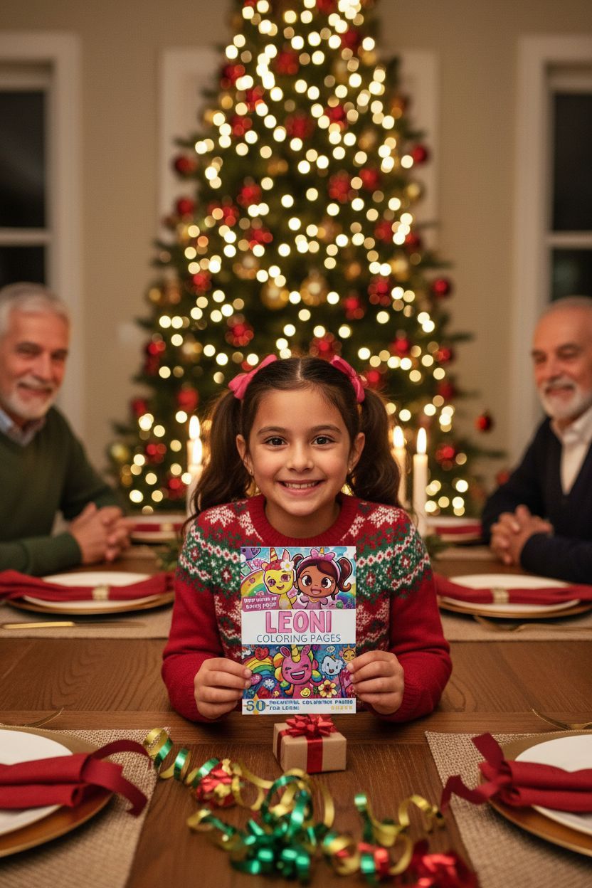 Leoni Christmas coloring pages gift