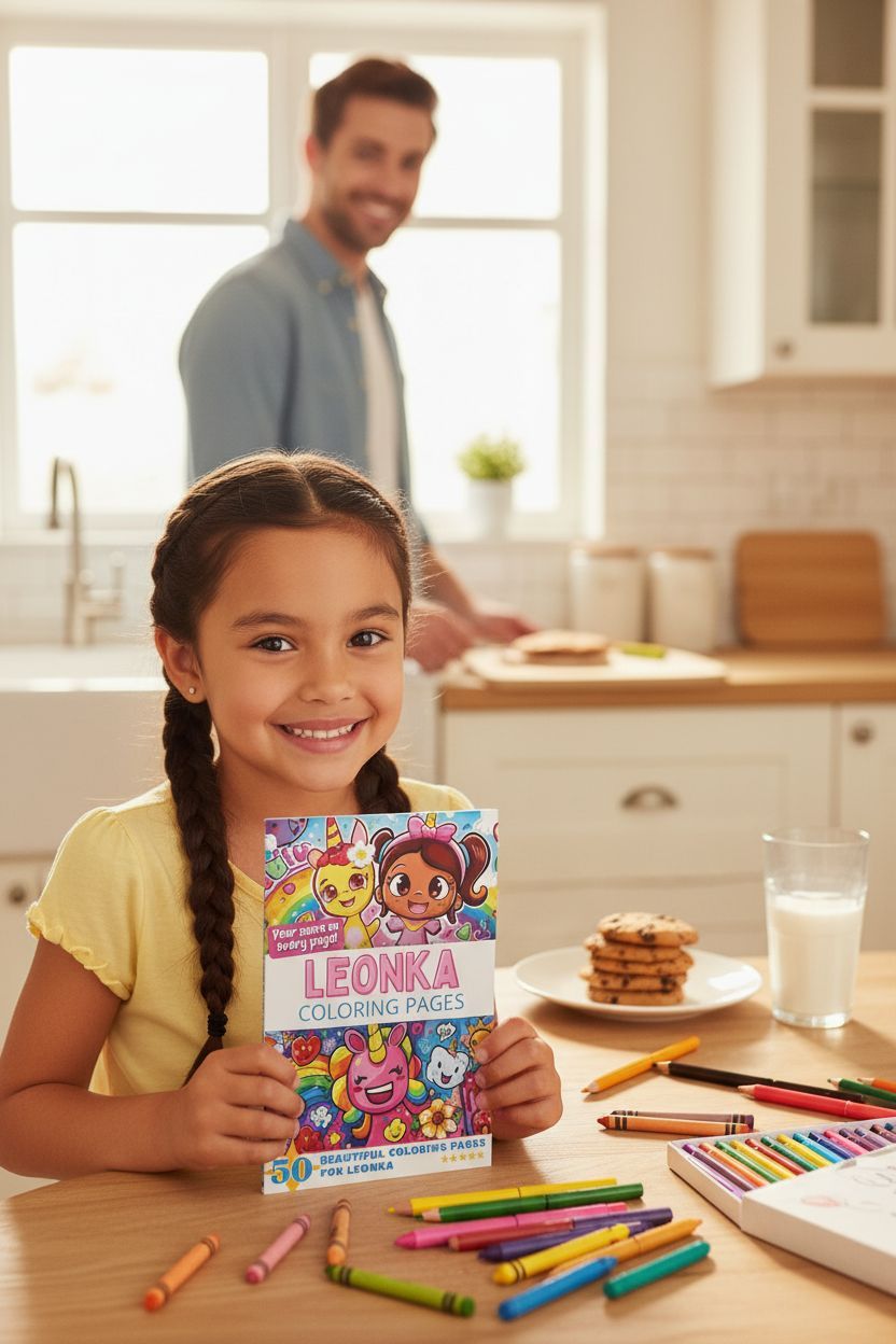 Leonka personal coloring pages