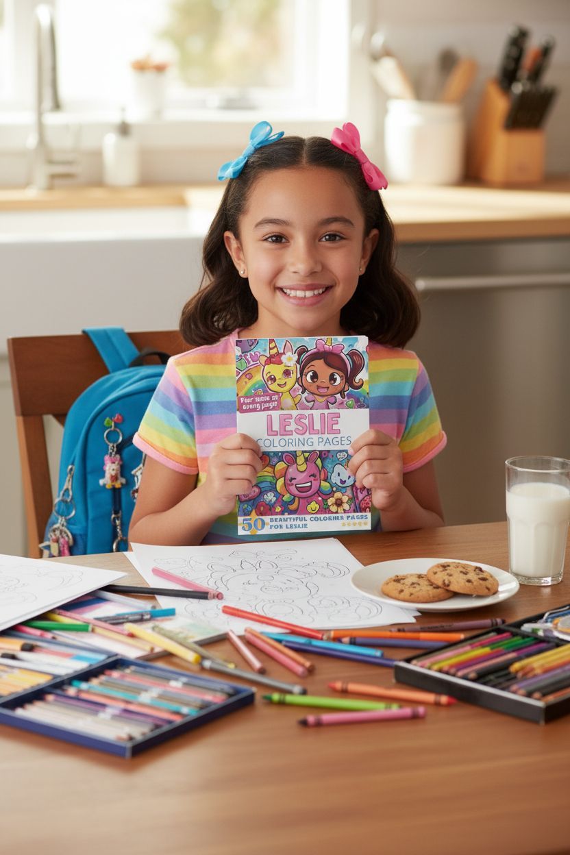 Leslie personal coloring pages