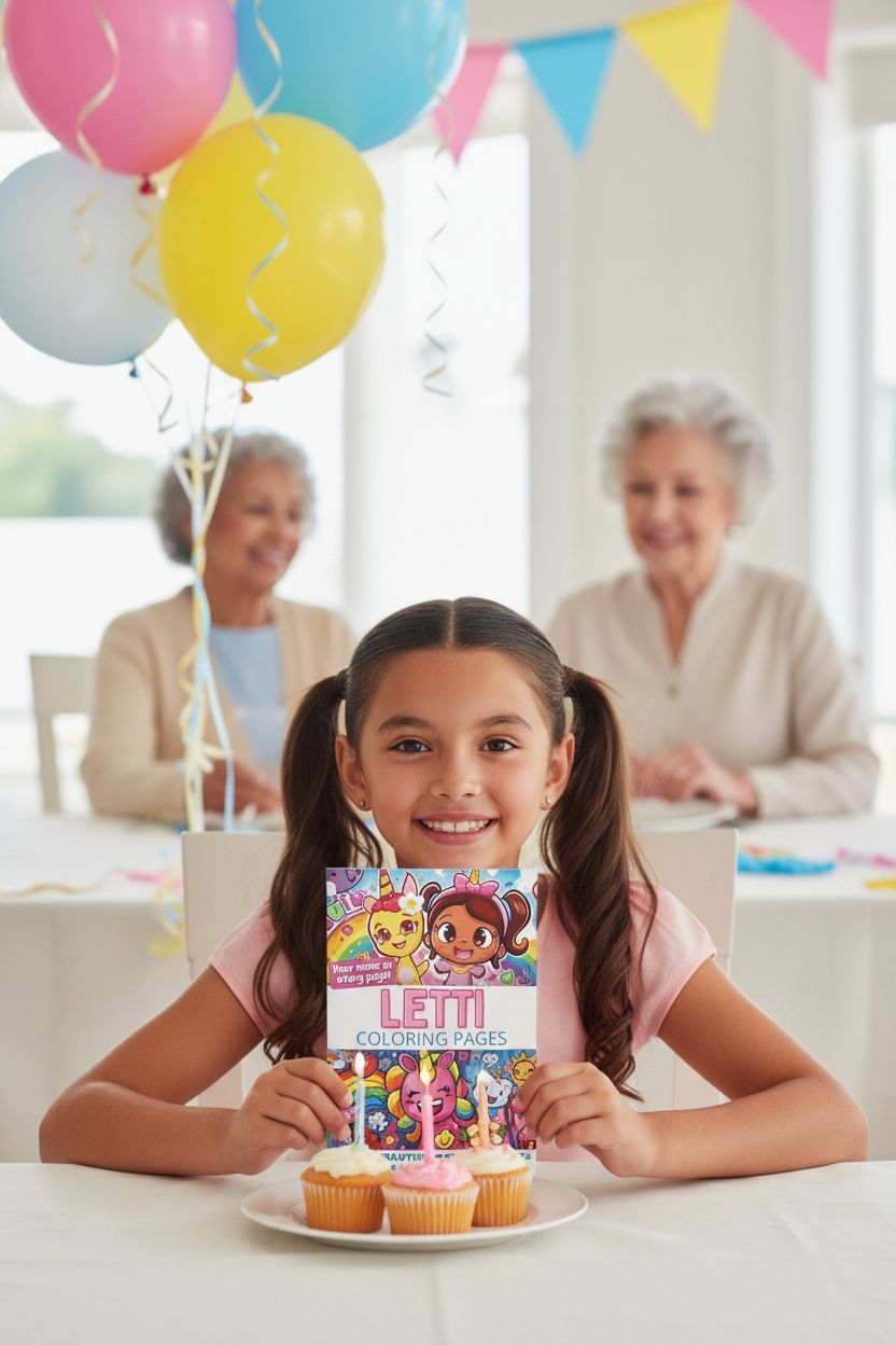 Letti coloring book in use