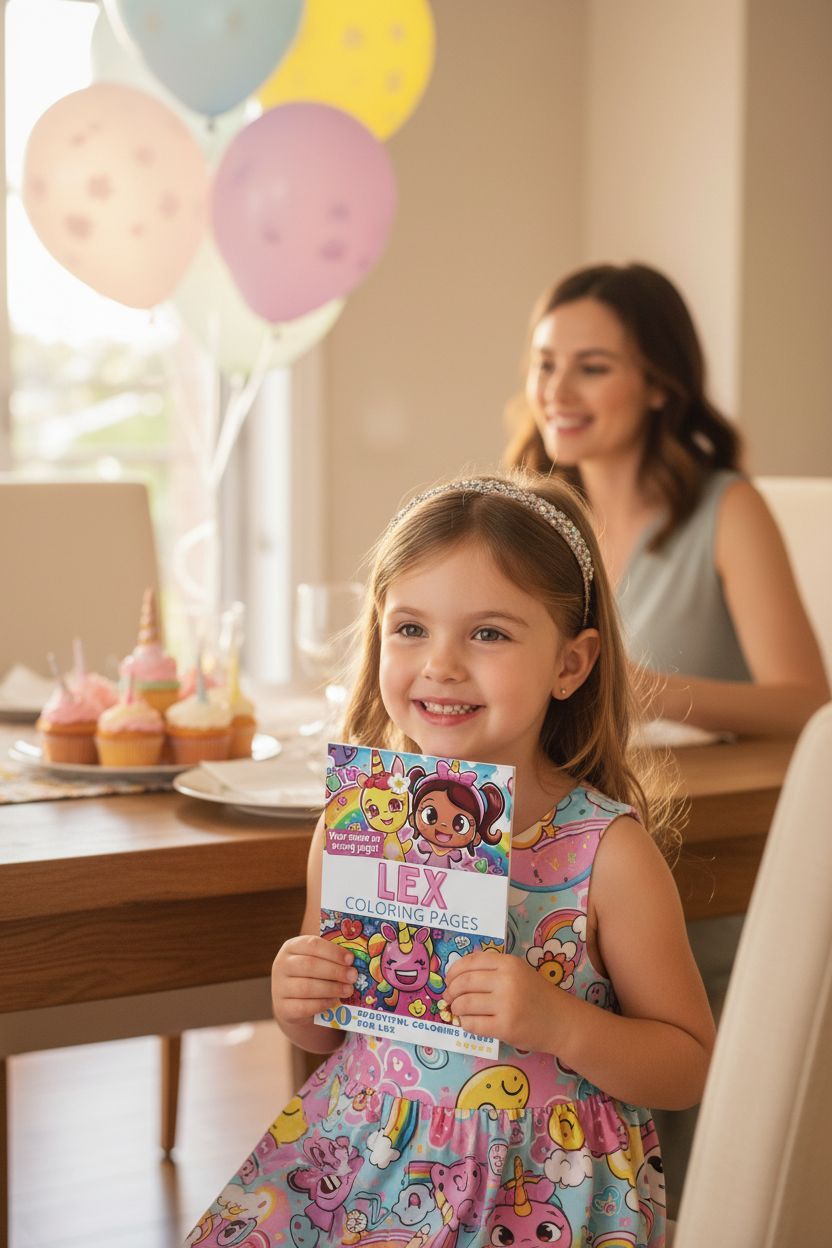 Lex coloring book in use