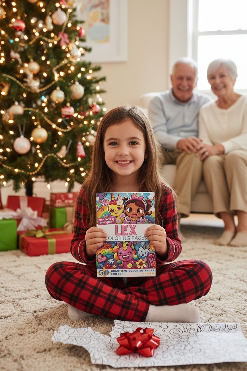 Lex Christmas coloring pages gift