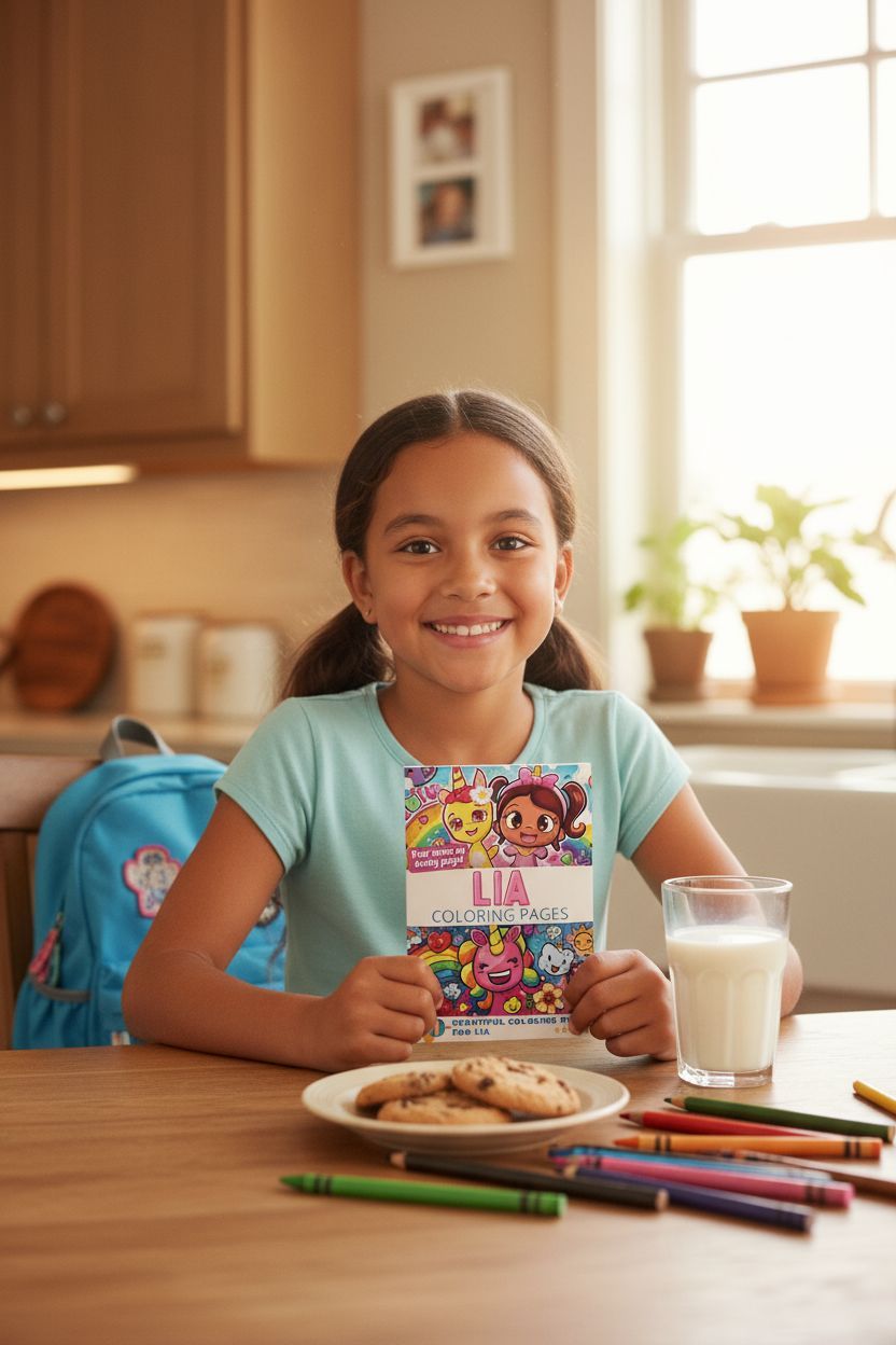 Lia personal coloring pages
