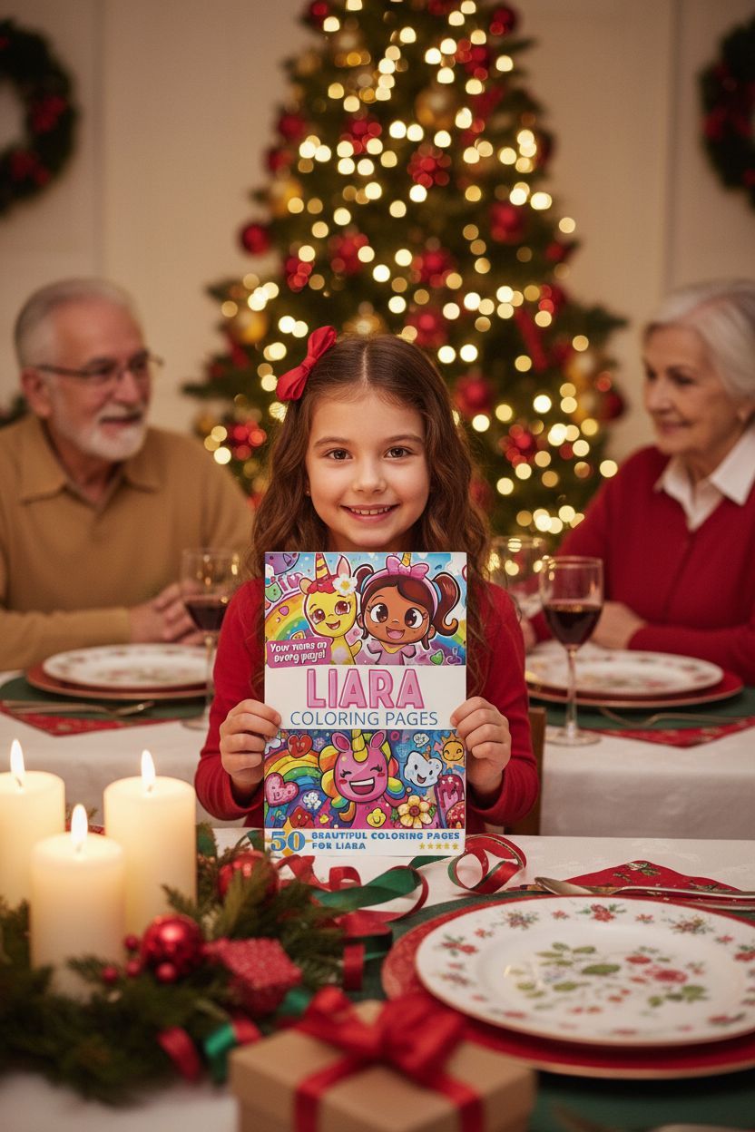 Liara Christmas coloring pages gift