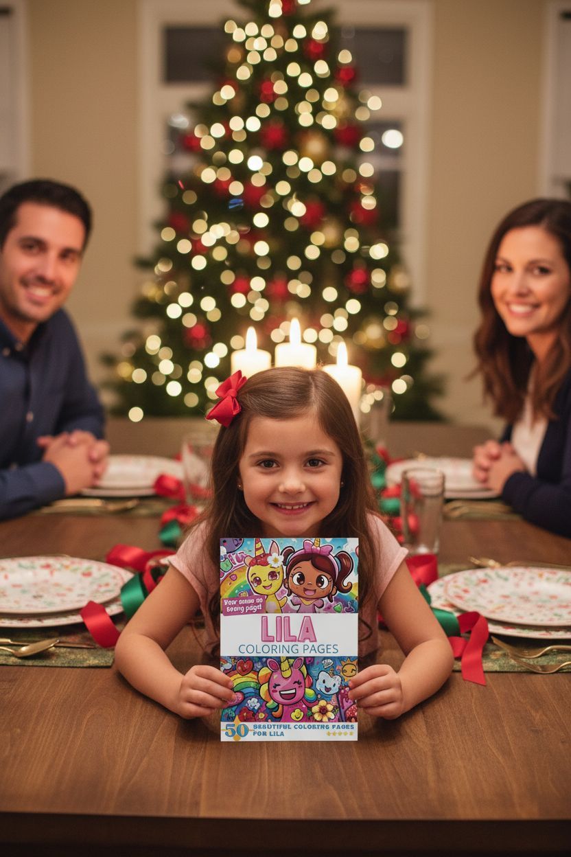 Lila Christmas coloring pages gift