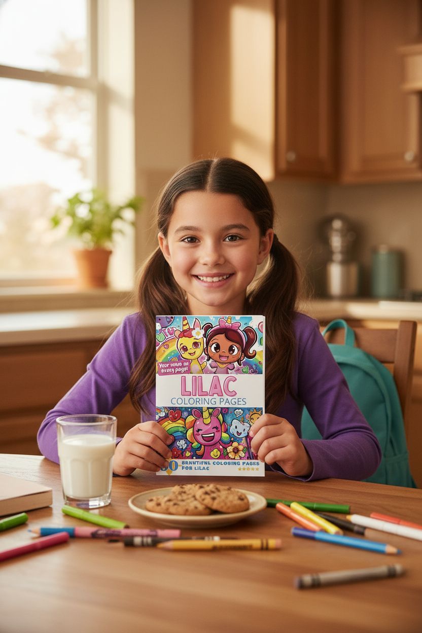 Lilac personal coloring pages