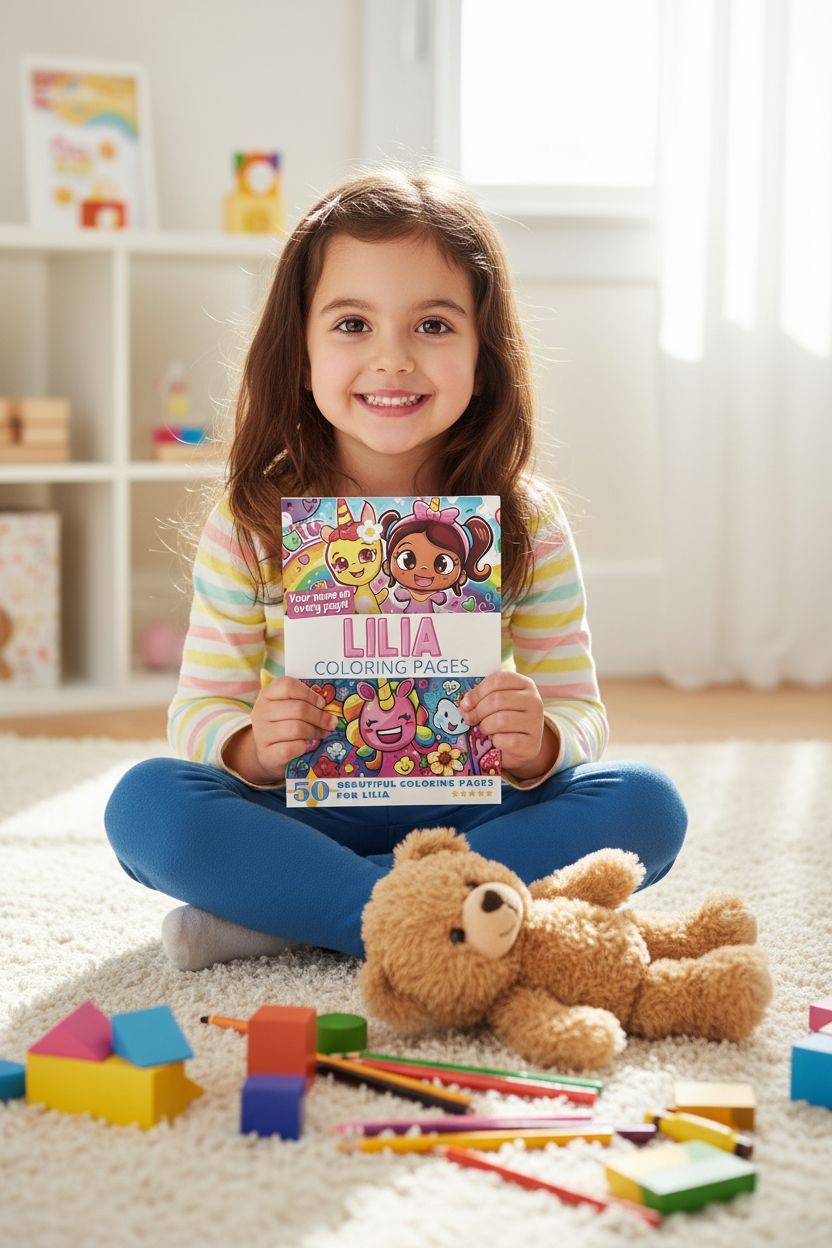 Lilia personal coloring pages