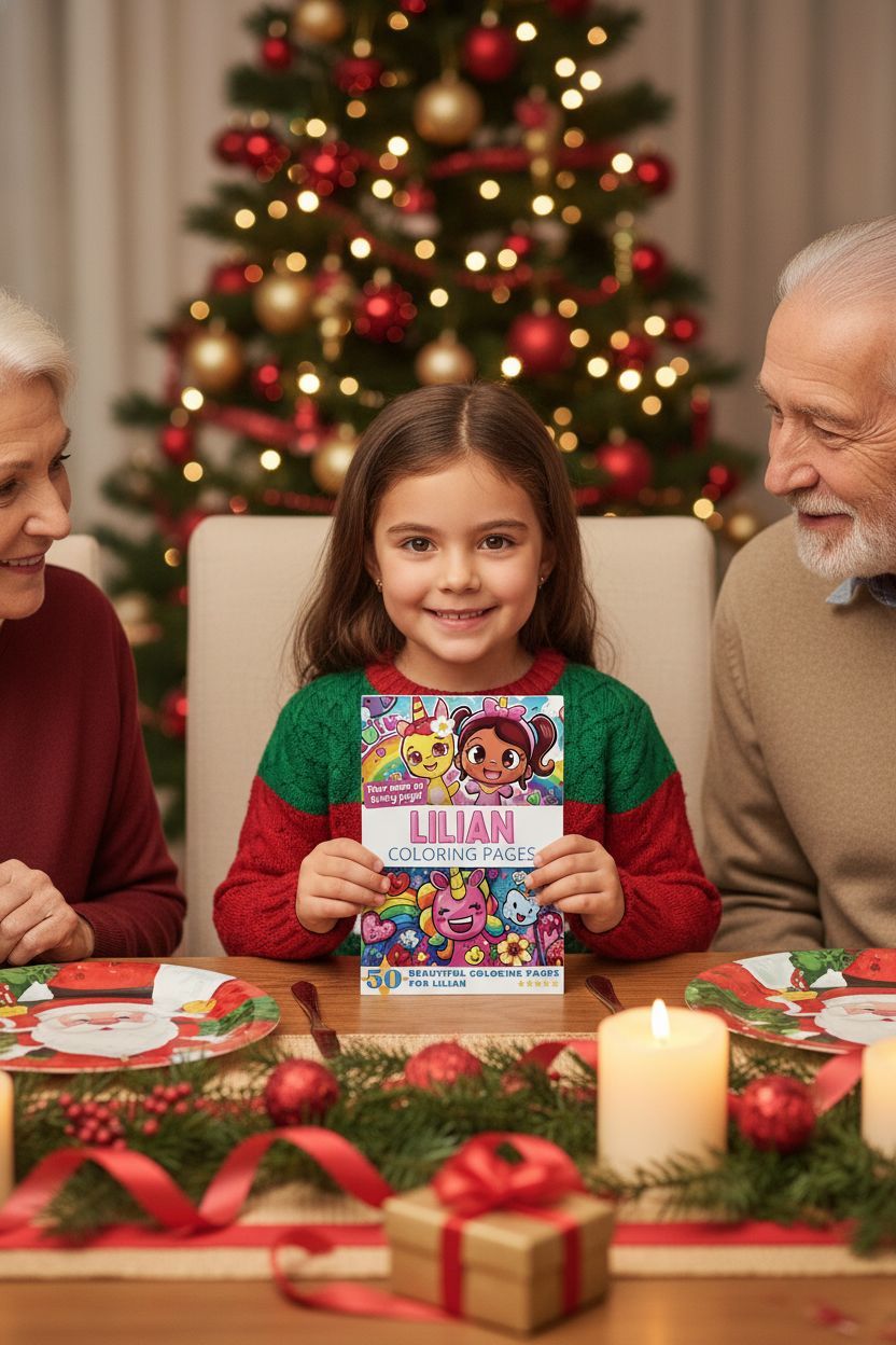 Lilian Christmas coloring pages gift