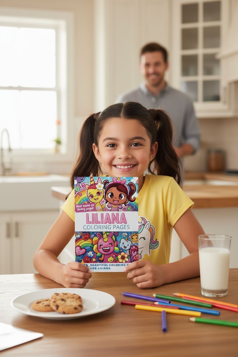 Liliana personal coloring pages