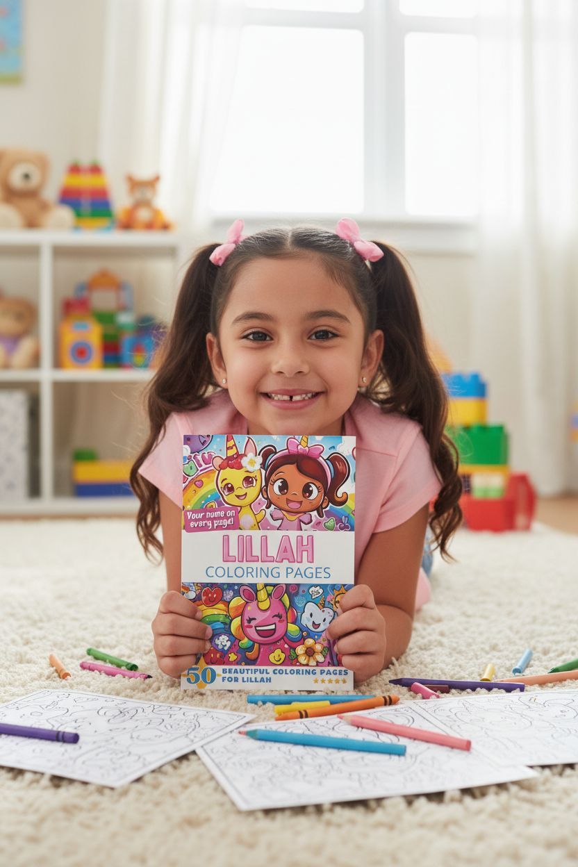 Lillah personal coloring pages