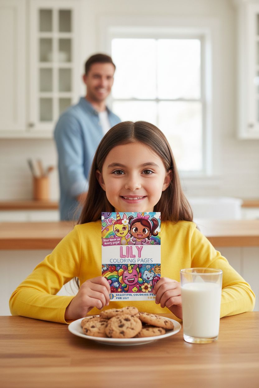 Lily personal coloring pages