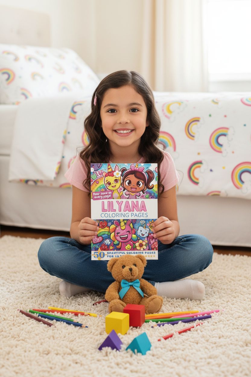 Lilyana personal coloring pages