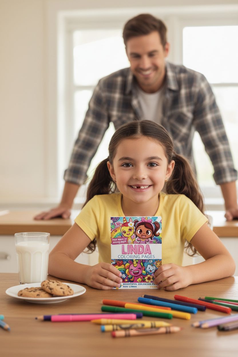 Linda personal coloring pages