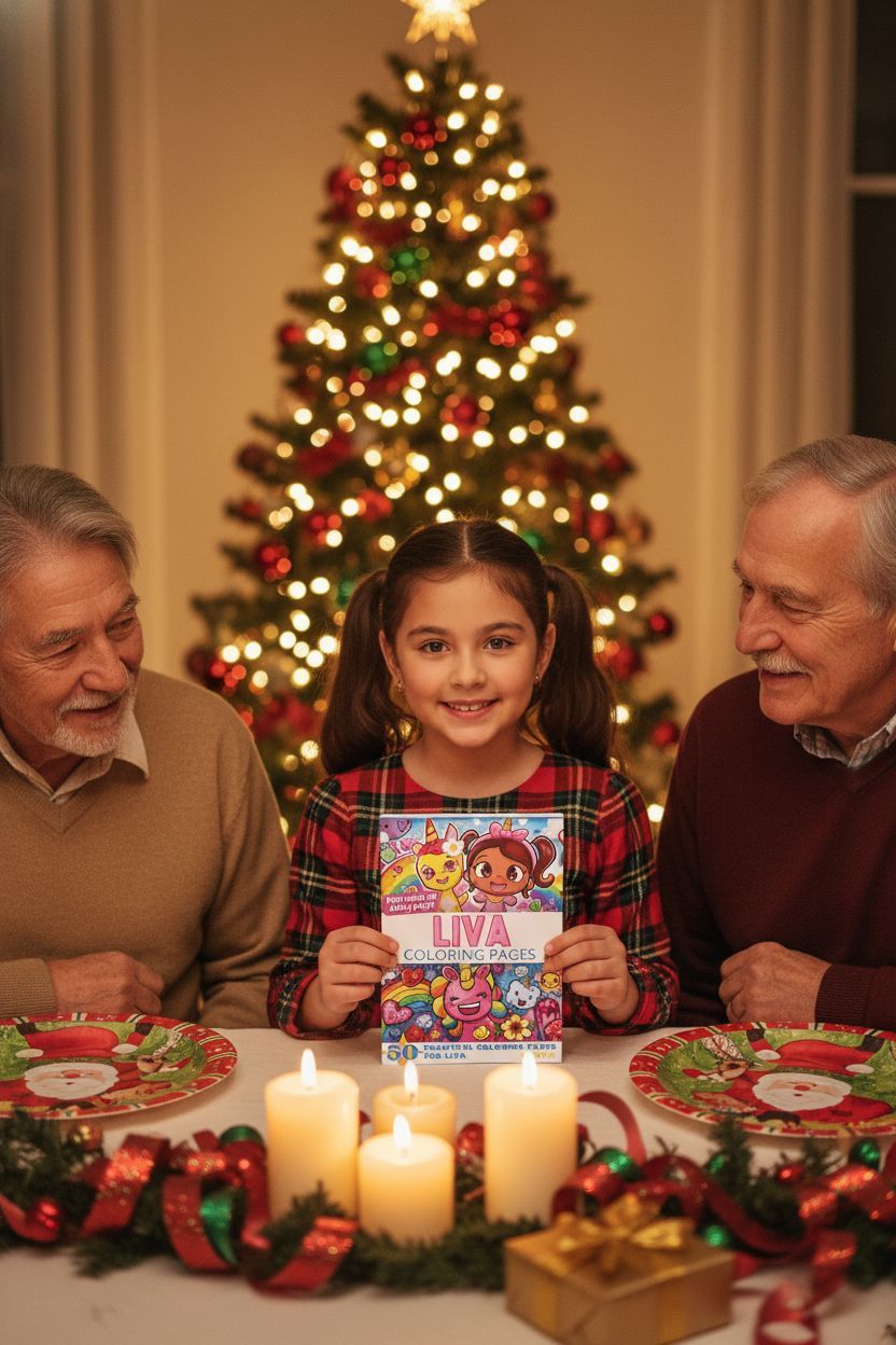 Liva Christmas coloring pages gift