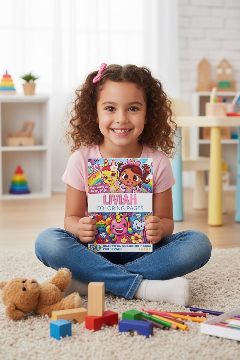 Liviah personal coloring pages